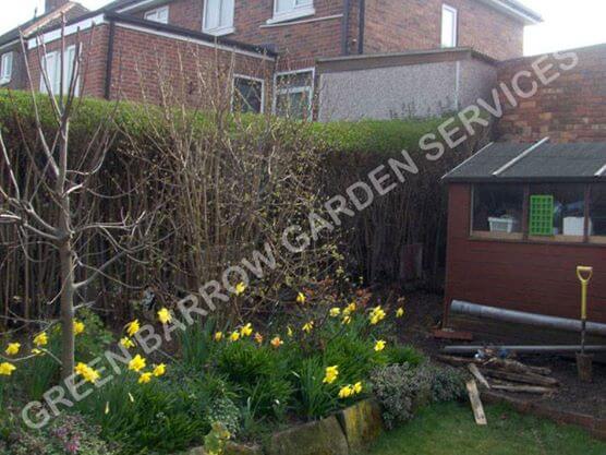 fence installation Rotherham before photo